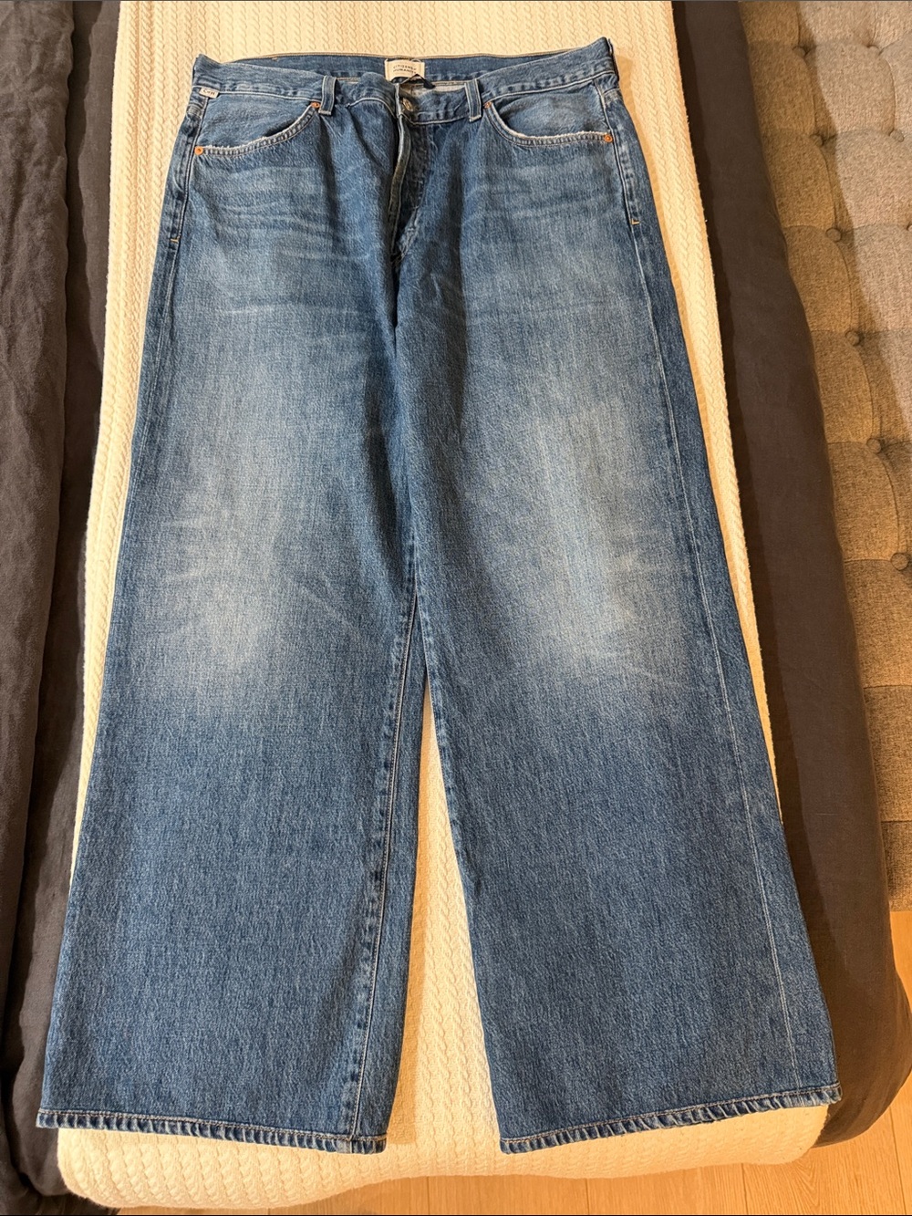 Citizens of Humanity Classic Wide-Leg Blue Jeans